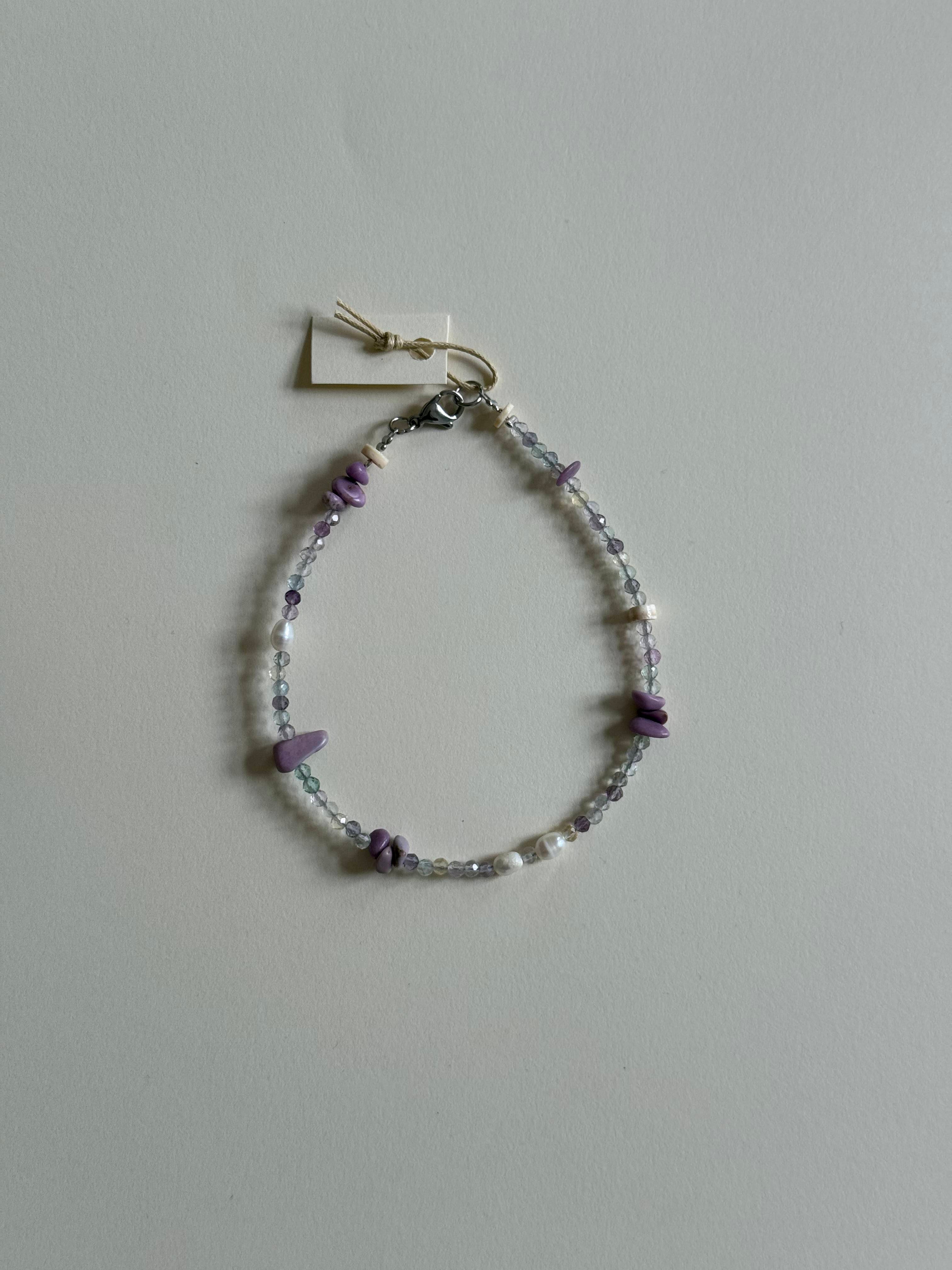 Náramok na nohu Lavanda KUMI OBJECTS